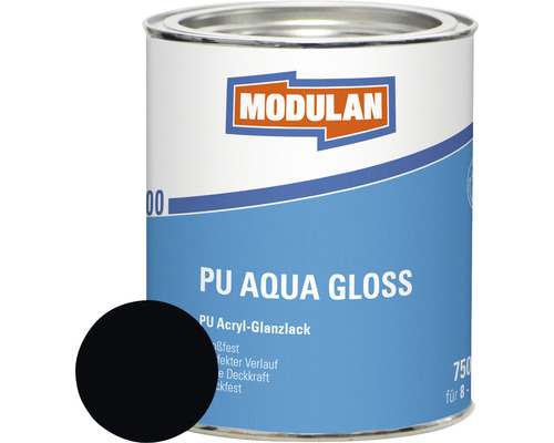 MODULAN 6200 PU Lack Aqua Gloss RAL 9005 tiefschwarz 750 ml MODULAN 6200 PU Lack Aqua Gloss RAL 9005 tiefschwarz 750 ml