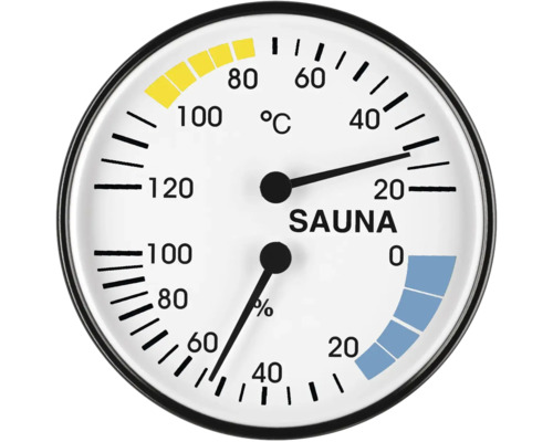 Sauna Thermometer zur Temperatur- und Feuchtigkeitsmessung