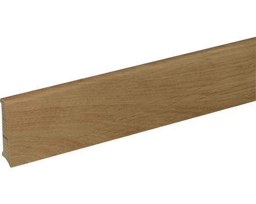Sockelleiste S601 Eiche lackiert 12x60 mm L:2400 mm Sockelleiste aus Holz
