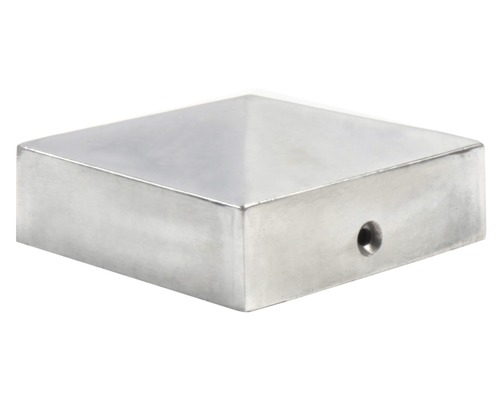 Pfostenkappe GroJa 7 x 7 cm aluminium Pfostenkappe GroJa 7 x 7 cm aluminium