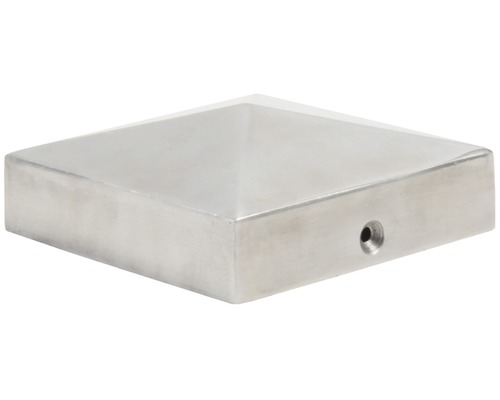 Pfostenkappe GroJa 9 x 9 cm aluminium Pfostenkappe GroJa 9 x 9 cm aluminium