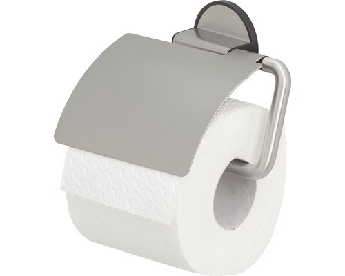 Toilettenpapierhalter Tiger Tune edelstahl gebürstet mit Deckel
