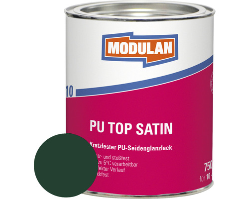 MODULAN 6110 PU Lack Top Satin RAL 6005 moosgrün 750 ml