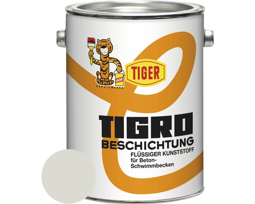 Tiger Tigro Beschichtung flüssiger Kunststoff hellgrau seidenglänzend 2,5 L Tiger Tigro Beschichtung flüssiger Kunststoff hellgrau seidenglänzend 2,5 L
