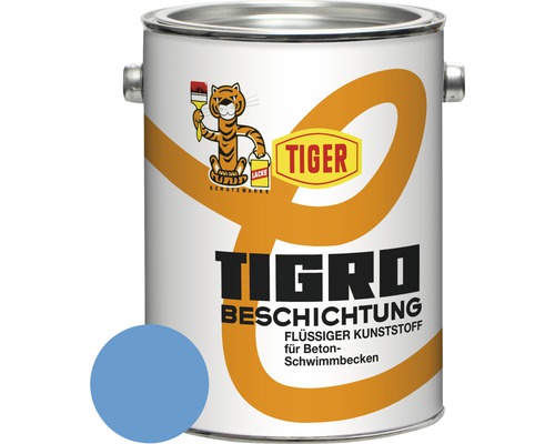 Tiger Tigro Beschichtung flüssiger Kunststoff rivierablau seidenglänzend 2,5 L Tiger Tigro Beschichtung flüssiger Kunststoff rivierablau seidenglänzend 2,5 L