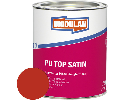 MODULAN 6110 PU Lack Top Satin RAL 3000 feuerrot 750 ml MODULAN 6110 PU Lack Top Satin RAL 3000 feuerrot 750 ml