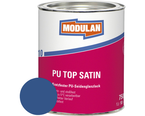 MODULAN 6110 PU Lack Top Satin RAL 5010 enzianblau 750 ml