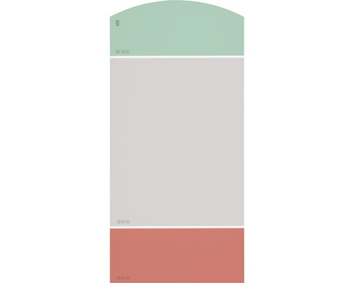 Farbmusterkarte A09 Die Farbklassiker - Frische Fünfziger 21x10 cm