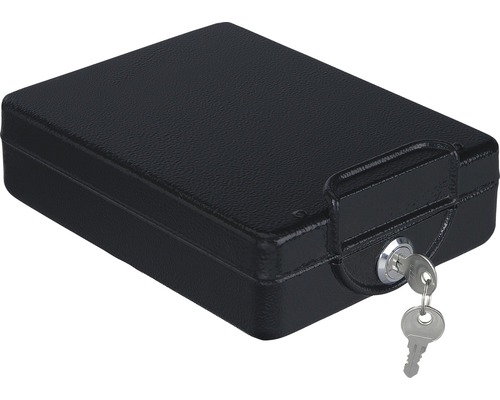Safebox Rottner mit TravelHolder schwarz, Außenmaß: B, H, T: 155x75x200 mm