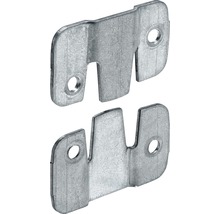 Zwei Bilderhaken aus Metall zur Wandmontage