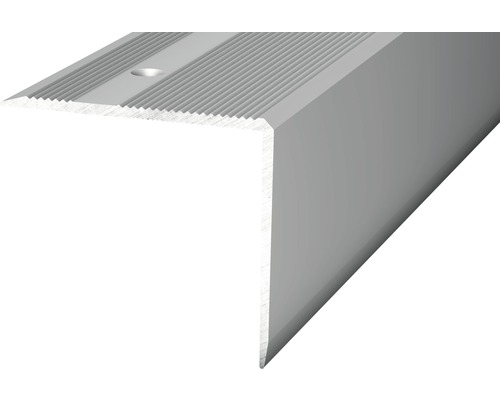 Treppenkantenprofil zum Schrauben Aluminium silber 40x45x2500 mm