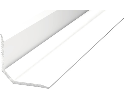 Abschlussprofil zum Kleben Aluminium weiß 19,5x19,5x1000 mm