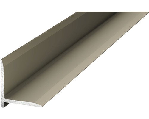 Abschlussprofil zum Kleben Aluminium edelstahl-optik matt 13,1x13,1x1000 mm