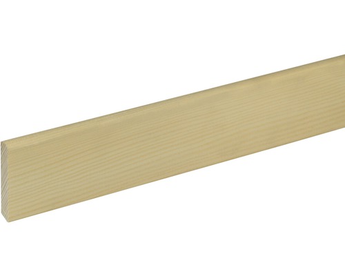 Sockelleiste S1 Fichte/Kiefer roh 8,3x50 mm L:2400 mm Holzleiste