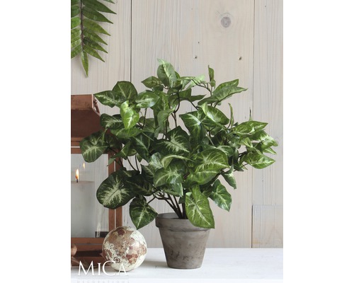 Künstliche Grünpflanze im Topf zur Dekoration