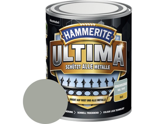 Metallschutzlack Hammerite Ultima verkehrsgrau matt 750 ml