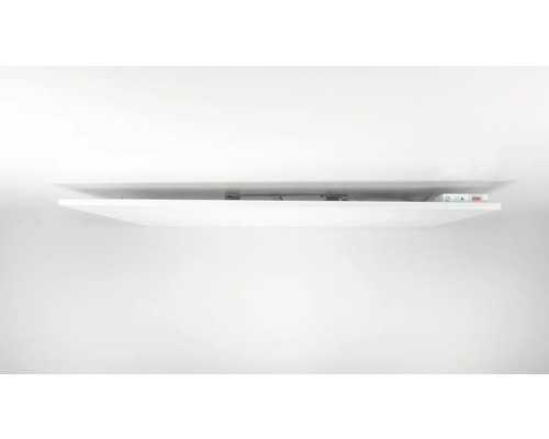 Deckenheizung mit Bedienfeld an einer Decke