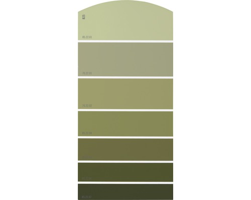 Farbmusterkarte B25 Farbwelt gelb 21x10 cm
