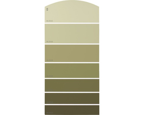 Farbmusterkarte B26 Farbwelt gelb 21x10 cm