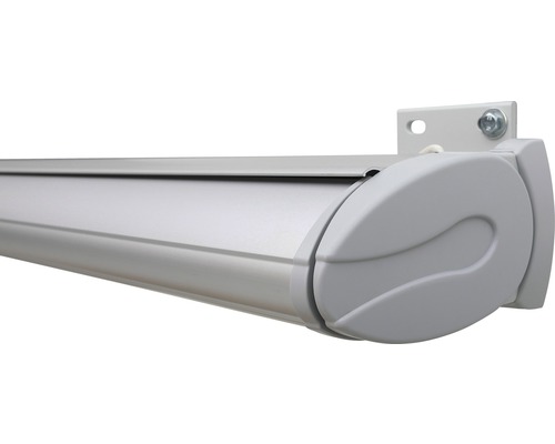 Detailansicht einer Markise mit Halterung