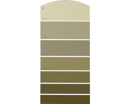 Farbmusterkarte B27 Farbwelt gelb 21x10 cm