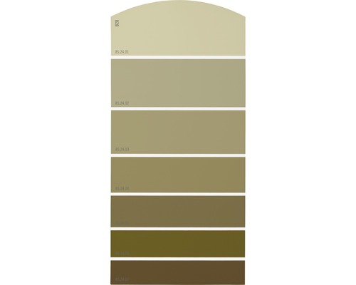 Farbmusterkarte B28 Farbwelt gelb 21x10 cm