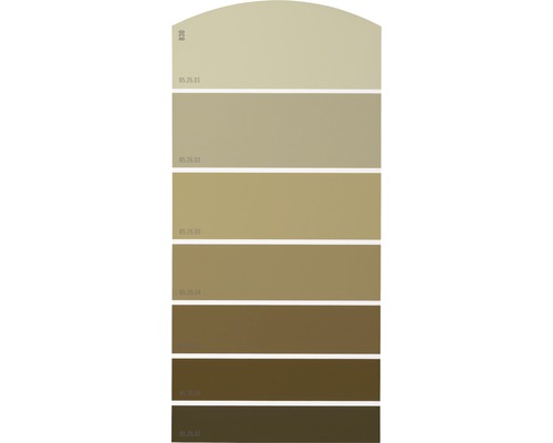Farbmusterkarte B30 Farbwelt gelb 21x10 cm
