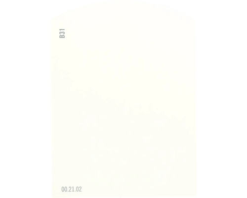 Farbmusterkarte B31 Off-White Farbwelt gelb 9,5x7 cm