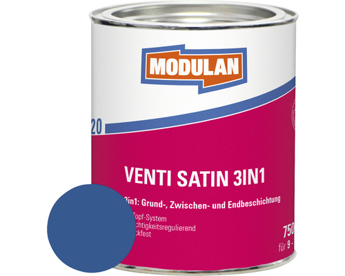 MODULAN 6120 Venti Lack Satin 3in1 RAL 5010 enzianblau 750 ml