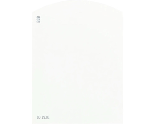 Farbmusterkarte B39 Off-White Farbwelt gelb 9,5x7 cm