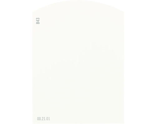 Farbmusterkarte B43 Off-White Farbwelt gelb 9,5x7 cm