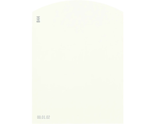 Farbmusterkarte B44 Off-White Farbwelt gelb 9,5x7 cm