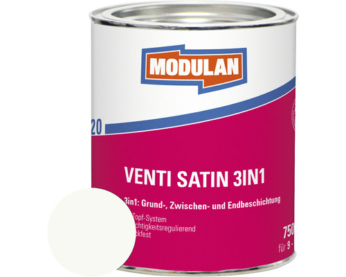 MODULAN 6120 Venti Lack Satin 3in1 RAL 9016 verkehrsweiß 750 ml