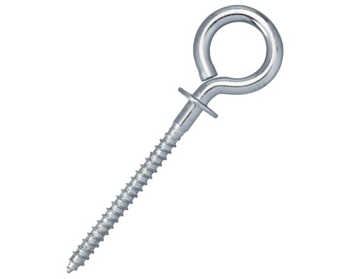 Ringschraube mit Beffe verzinkt 4,4x60 mm 100 Stück Ösenschraube aus Metall mit Gewinde