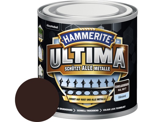 Metallschutzlack Hammerite Ultima schokoladenbraun glänzend 250 ml