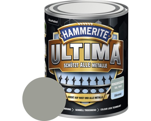 Metallschutzlack Hammerite Ultima verkehrsgrau glänzend 750 ml