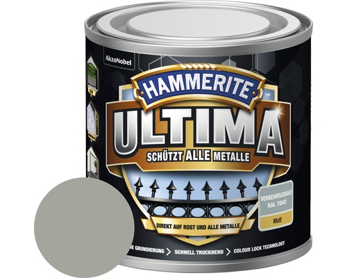 Metallschutzlack Hammerite Ultima verkaehrsgrau matt 250 ml