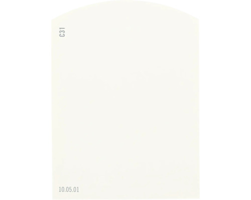 Farbmusterkarte C31 Off-White Farbwelt orange 9,5x7 cm