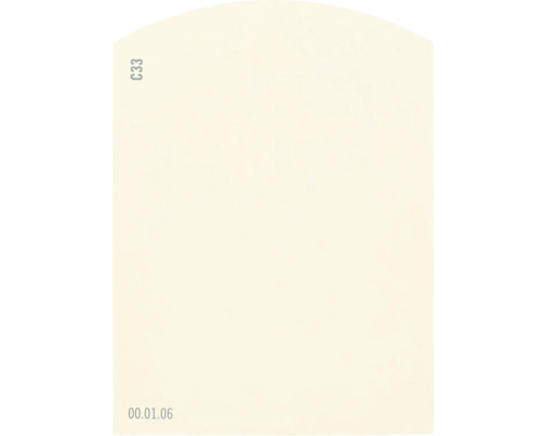 Farbmusterkarte C33 Off-White Farbwelt orange 9,5x7 cm