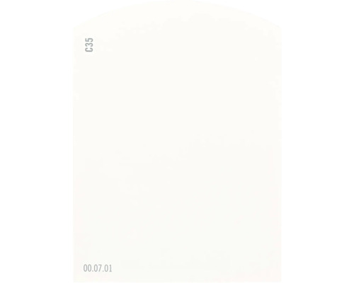 Farbmusterkarte C35 Off-White Farbwelt orange 9,5x7 cm
