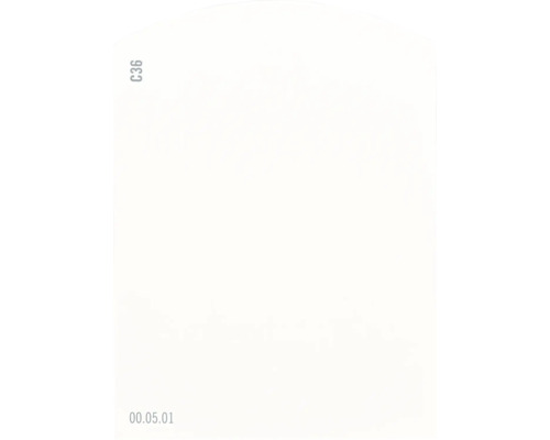 Farbmusterkarte C36 Off-White Farbwelt orange 9,5x7 cm