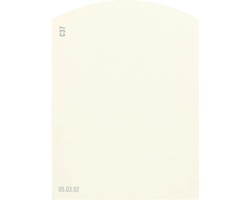 Farbmusterkarte C37 Off-White Farbwelt orange 9,5x7 cm
