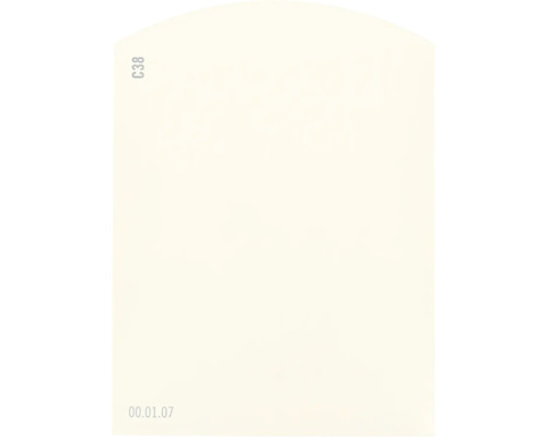 Farbmusterkarte C38 Off-White Farbwelt orange 9,5x7 cm
