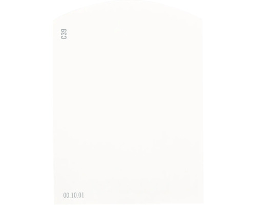 Farbmusterkarte C39 Off-White Farbwelt orange 9,5x7 cm