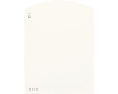 Farbmusterkarte C41 Off-White Farbwelt orange 9,5x7 cm