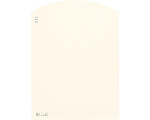 Farbmusterkarte C42 Off-White Farbwelt orange 9,5x7 cm