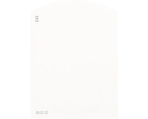 Farbmusterkarte C43 Off-White Farbwelt orange 9,5x7 cm