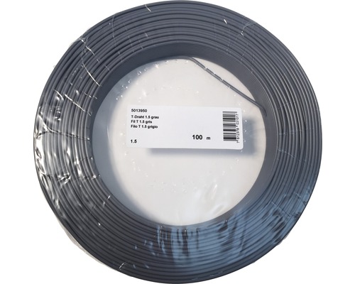 Installationsdraht H07 V-U 1,5 mm² 100 m grau