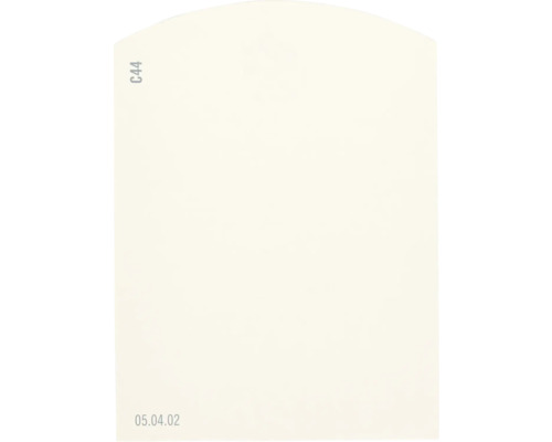 Farbmusterkarte C44 Off-White Farbwelt orange 9,5x7 cm