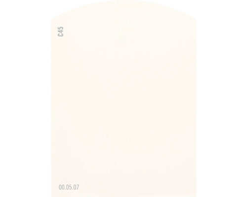 Farbmusterkarte C45 Off-White Farbwelt orange 9,5x7 cm